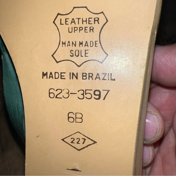 East Fifth Sandals Women’s Size 6B Turquoise Leather - Picture 11 of 11